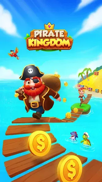 Coin Rush - Pirate GO! [MOD: безлимитные монеты и бонусы] Screenshot 1