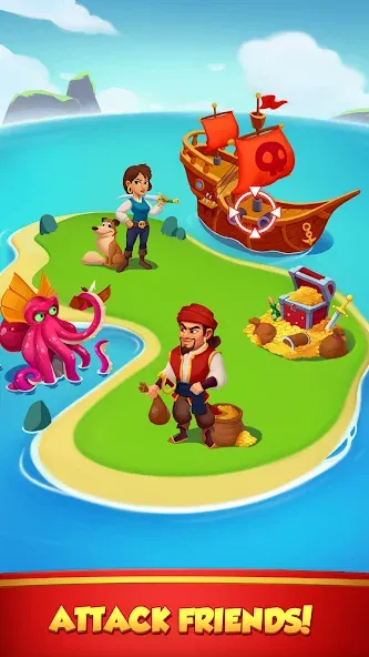 Coin Rush - Pirate GO! [MOD: безлимитные монеты и бонусы] Screenshot 4