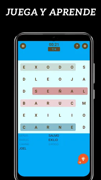 Sopa de Letras de la Bíblia [MOD: pistas ilimitadas y niveles desbloqueados] Screenshot 5