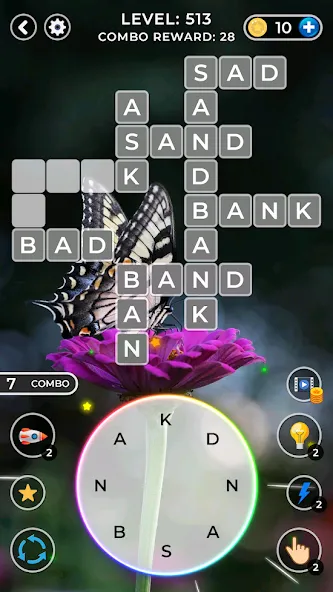 WOW4:Word Connect Offline Word [MOD: без рекламы и подсказки доступны] Screenshot 2