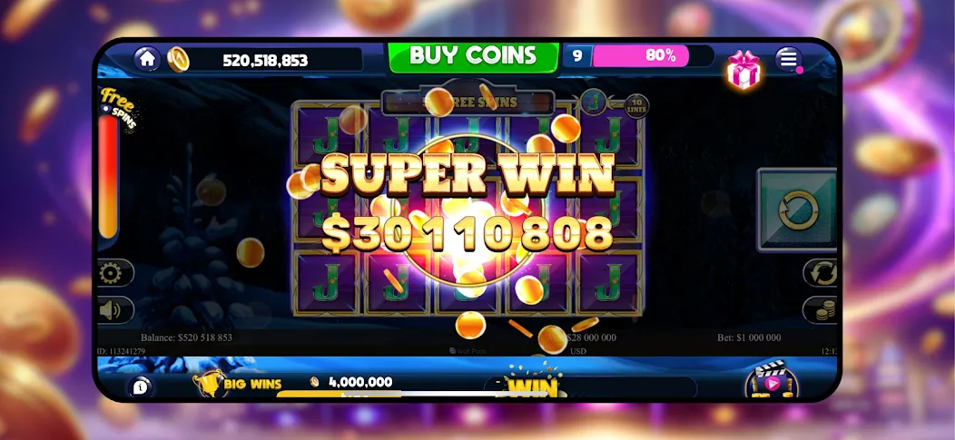 Majestic Slots: Slot Machine [MOD: безлимитные монеты и бесплатные вращения] Screenshot 1