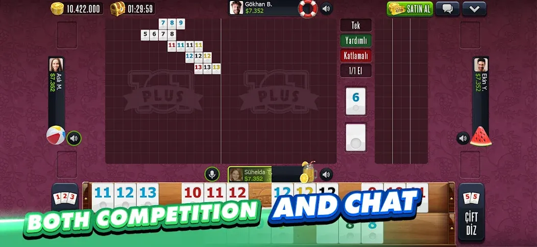 101 Okey Plus Rummy Board Game [MOD: безлимитные монеты и разблокированы функции] Screenshot 5
