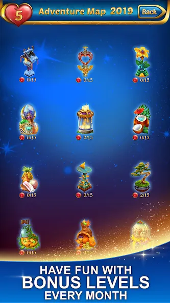 Lost Jewels - Match 3 Puzzle [MOD: безлимитные жизни и монеты] Screenshot 1