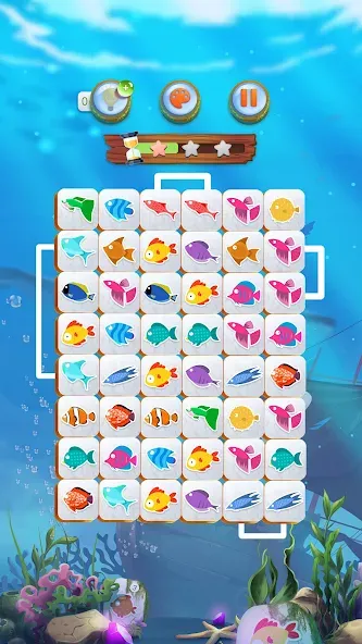 Mahjong Connect Fish World [MOD: безлимитные монеты и подсказки] Screenshot 3