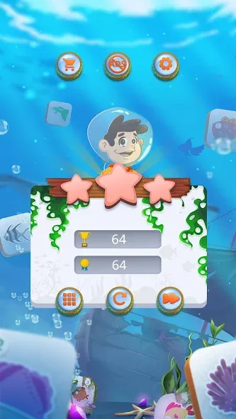 Mahjong Connect Fish World [MOD: безлимитные монеты и подсказки] Screenshot 5