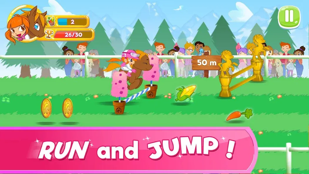 Pony Run : Magic Trails [MOD: много монет и все уровни] Screenshot 1