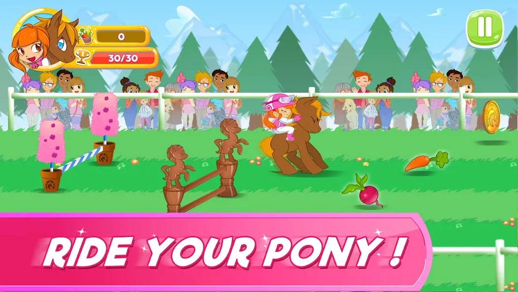 Pony Run : Magic Trails [MOD: много монет и все уровни] Screenshot 2