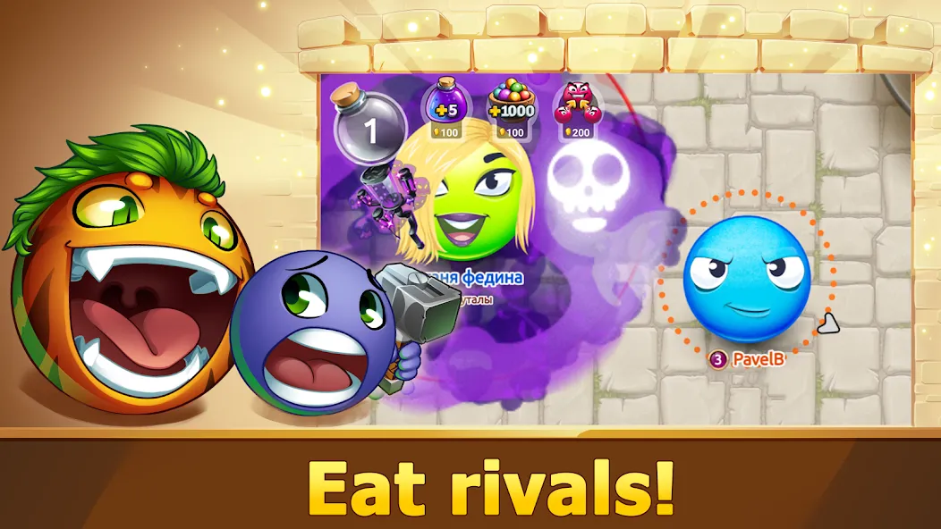 Hungry Battle: Multiplayer PVP [MOD: безлимитные ресурсы и быстрая прокачка] Screenshot 2
