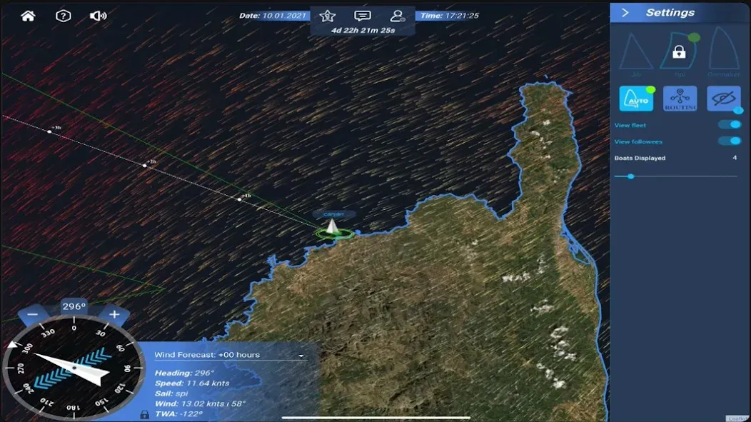 Realsail [MOD: неограниченные ресурсы и улучшения] Screenshot 2