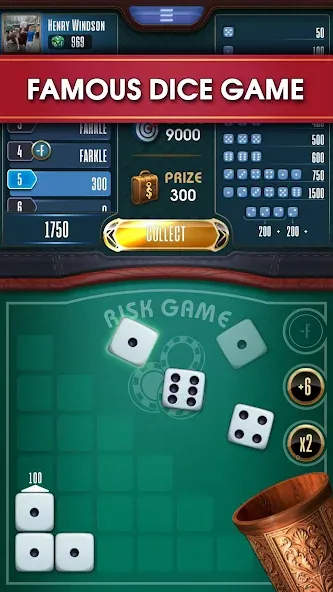 Farkle online 10000 Dice Game [MOD: безлимитные монеты и без рекламы] Screenshot 1