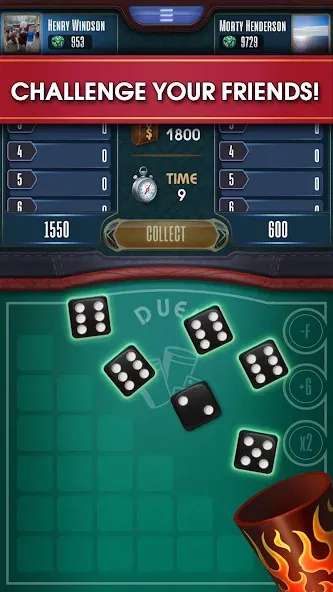 Farkle online 10000 Dice Game [MOD: безлимитные монеты и без рекламы] Screenshot 3