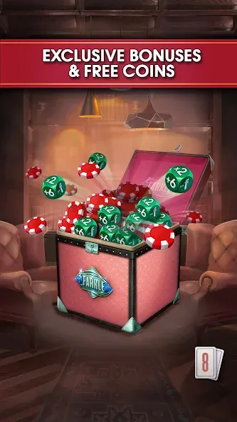 Farkle online 10000 Dice Game [MOD: безлимитные монеты и без рекламы] Screenshot 4