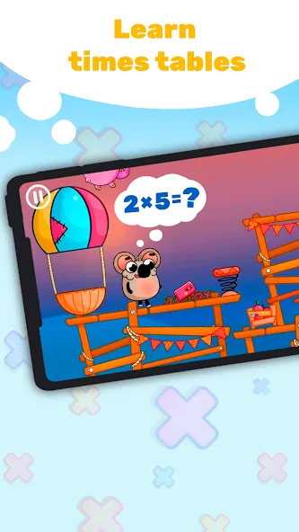 Multiplication Games For Kids. [MOD: открыты все уровни и режимы] Screenshot 1