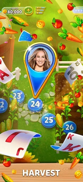 Solitaire Grand Harvest [MOD: безлимитные монеты и бонусы] Screenshot 3