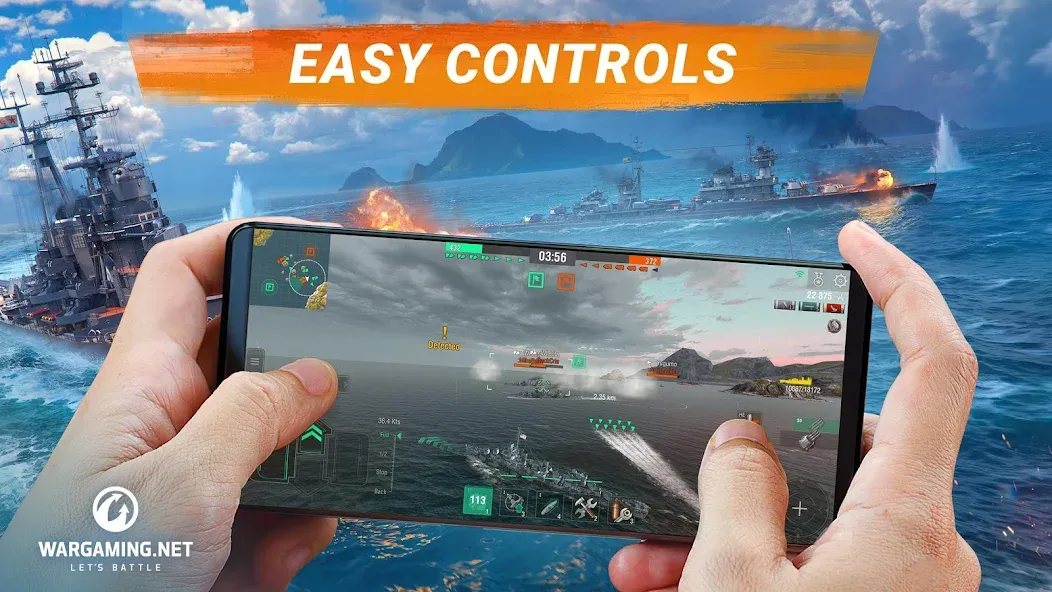 World of Warships Blitz War [MOD: безлимитные деньги и открыты все корабли] Screenshot 1