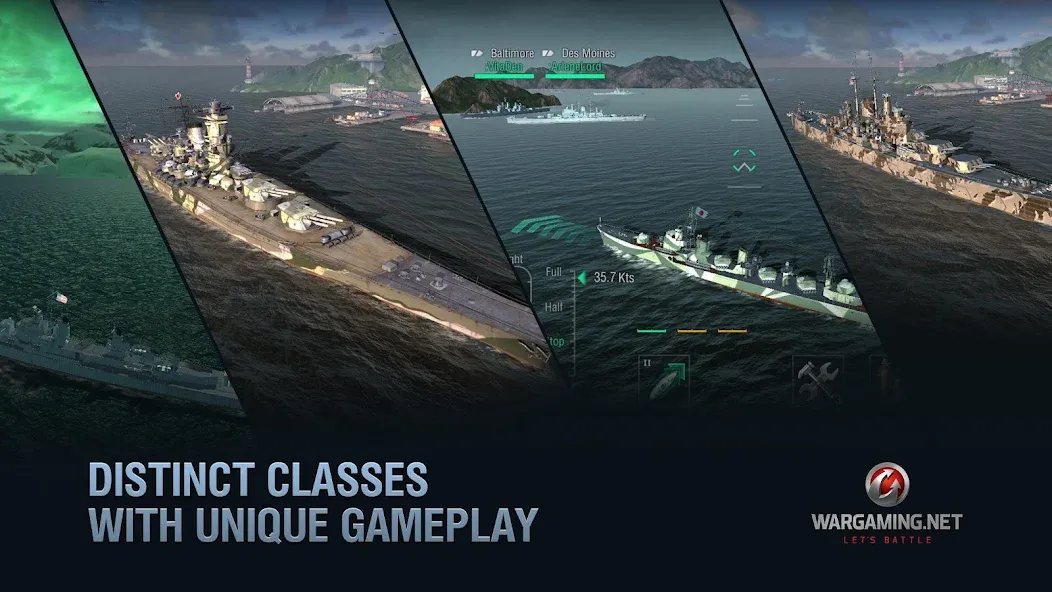 World of Warships Blitz War [MOD: безлимитные деньги и открыты все корабли] Screenshot 3