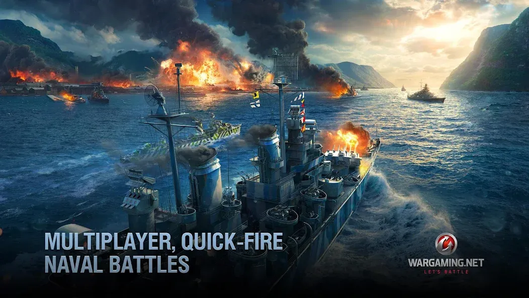 World of Warships Blitz War [MOD: безлимитные деньги и открыты все корабли] Screenshot 4