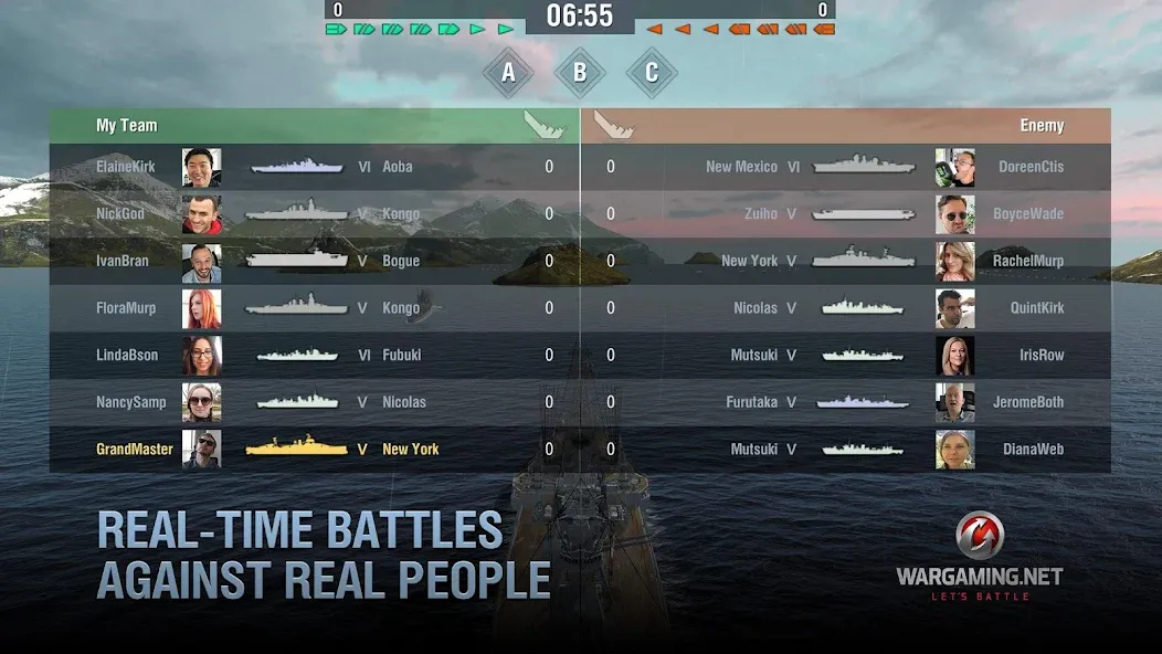 World of Warships Blitz War [MOD: безлимитные деньги и открыты все корабли] Screenshot 5