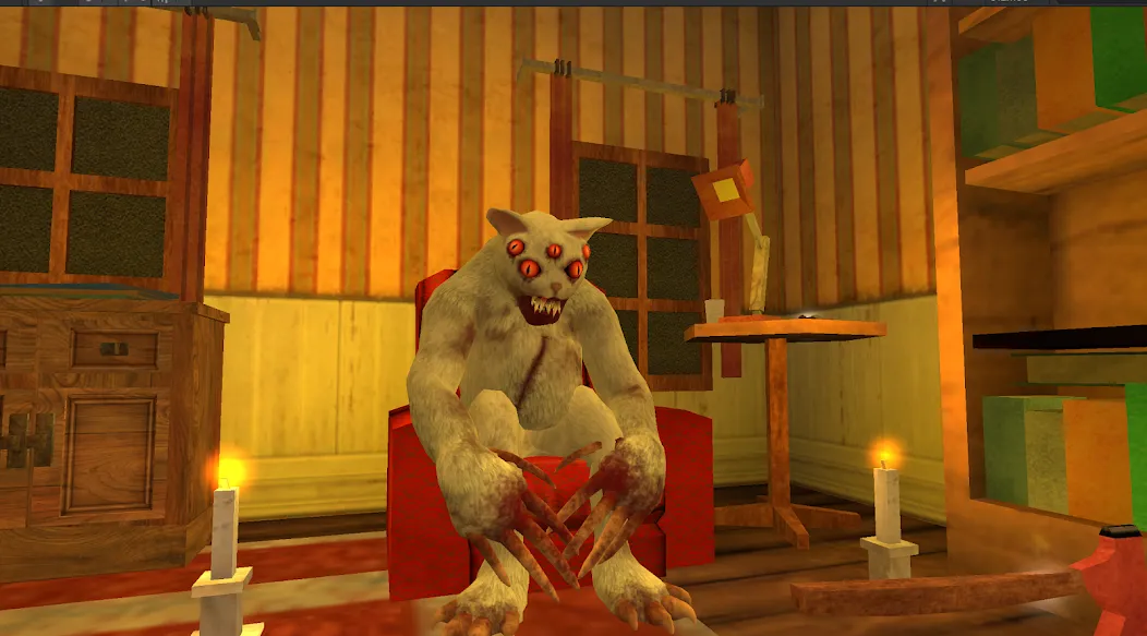 Cat Fred Evil Pet. Horror game [MOD: безлимитные деньги и оружие] Screenshot 4