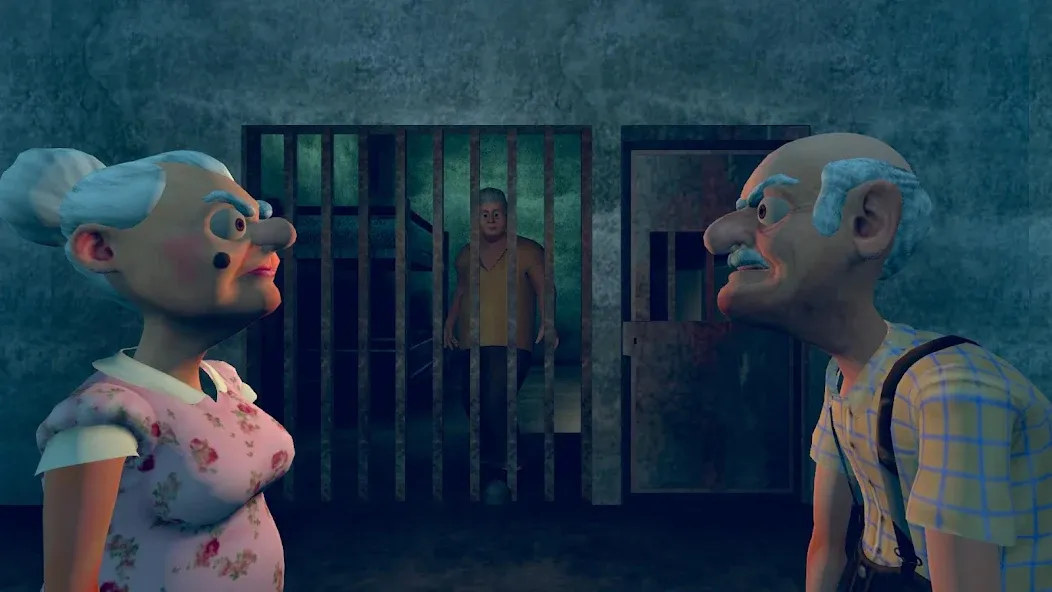 Grandpa &amp; Granny 4 Online Game [MOD: бесконечная выносливость и открыты все двери] Screenshot 2