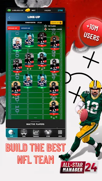 Fantasy Football Bowl Manager [MOD: безлимитные деньги и ресурсы] Screenshot 2