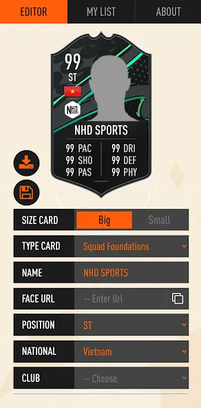 UT Card Creator 23 [MOD: все карты и безлимитные ресурсы] Screenshot 1