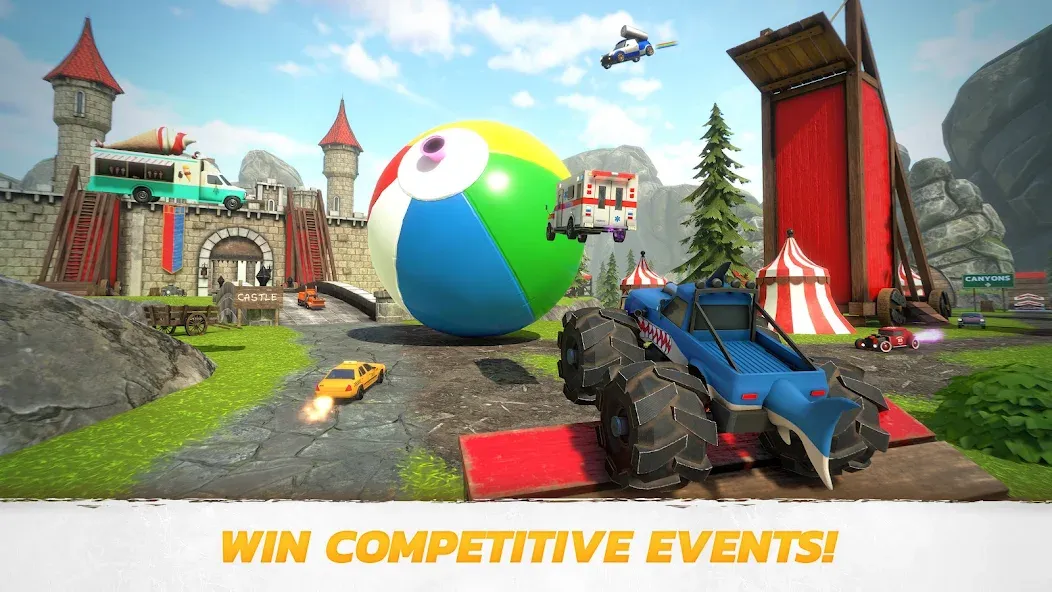 Crash Drive 3: Car Stunting [MOD: безлимитные деньги и все автомобили] Screenshot 2