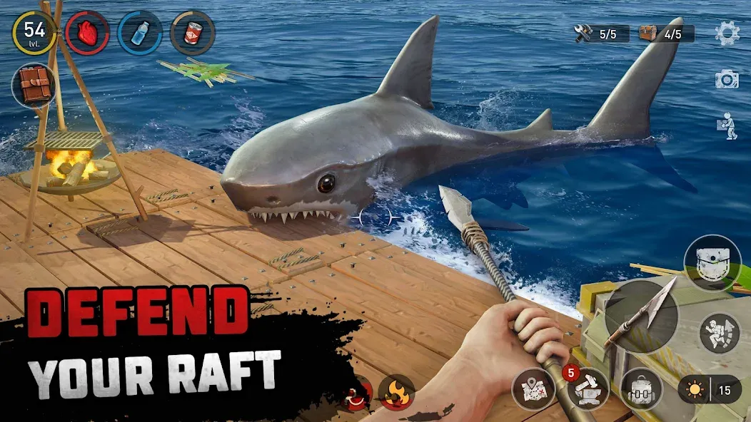 Raft® Survival - Ocean Nomad [MOD: безлимитные ресурсы и улучшенный крафт] Screenshot 2