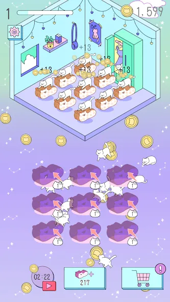 Purrfect Cats [MOD: много монет и редкие коты] Screenshot 2