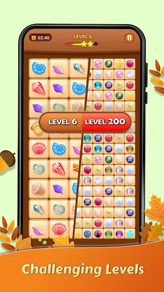 Onet Puzzle - Tile Match Game [MOD: без рекламы и все уровни открыты] Screenshot 5