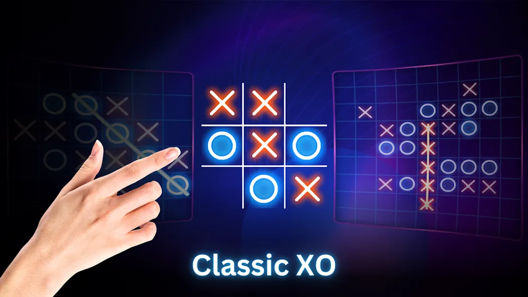 Tic Tac Toe 2 Player: XO Game [MOD: игра для двух игроков без рекламы] Screenshot 2