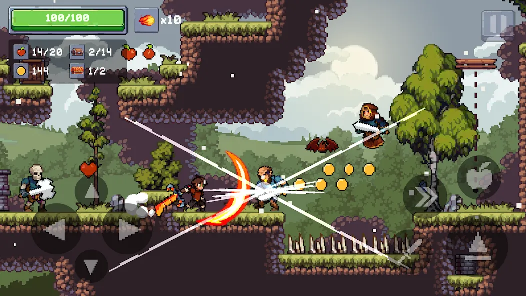 Apple Knight 2: Action Game [MOD: безлимитные монеты и открыты все уровни] Screenshot 2