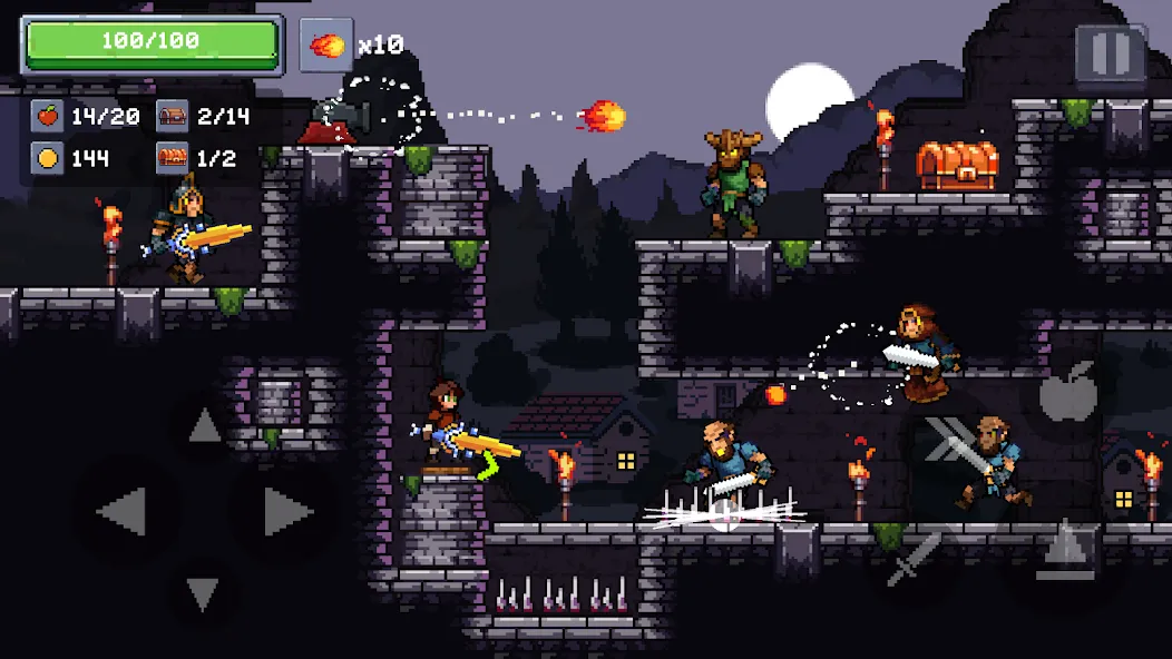 Apple Knight 2: Action Game [MOD: безлимитные монеты и открыты все уровни] Screenshot 3
