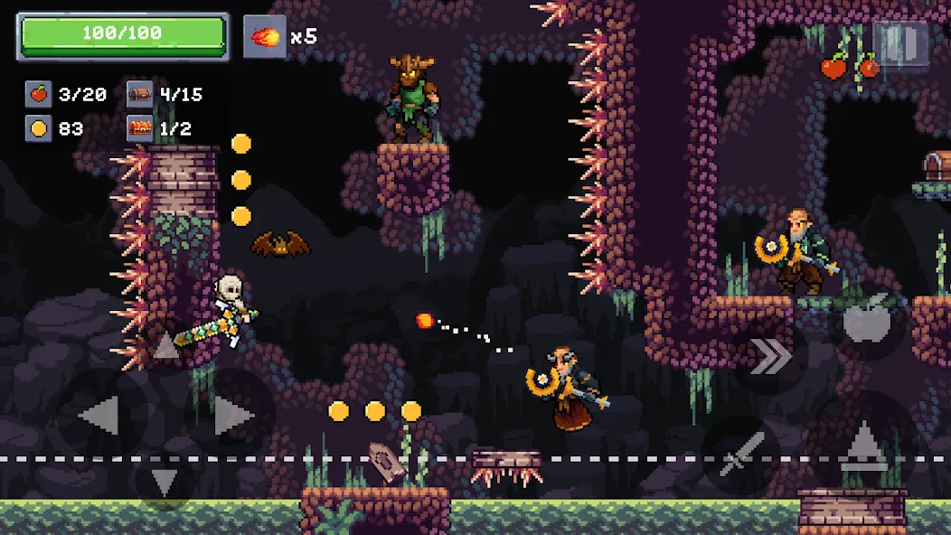 Apple Knight 2: Action Game [MOD: безлимитные монеты и открыты все уровни] Screenshot 4