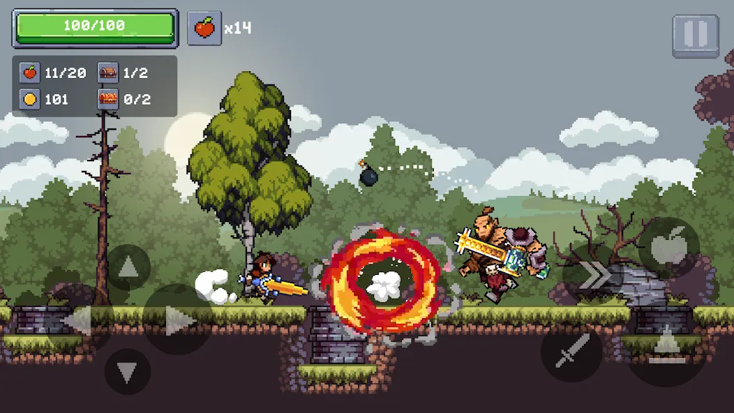 Apple Knight 2: Action Game [MOD: безлимитные монеты и открыты все уровни] Screenshot 5