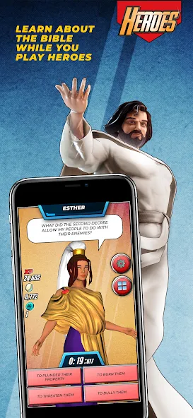 Bible Trivia Game: Heroes [MOD: открыты все вопросы и подсказки] Screenshot 2