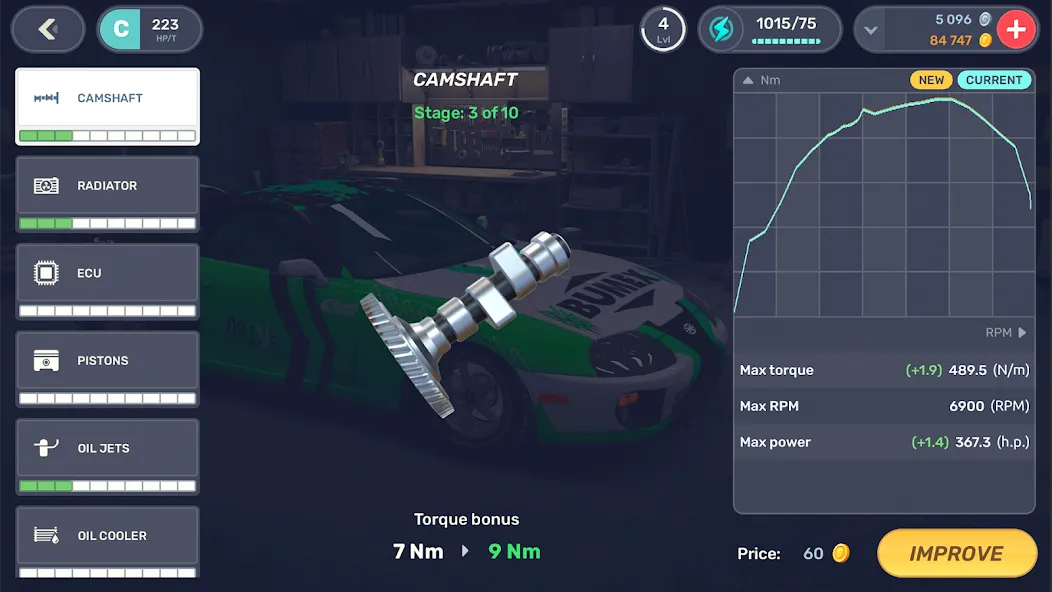 Drag Racing 3D: Streets 2 [MOD: безлимитные деньги и машины открыты] Screenshot 3