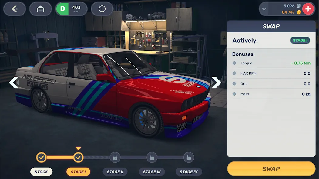 Drag Racing 3D: Streets 2 [MOD: безлимитные деньги и машины открыты] Screenshot 4