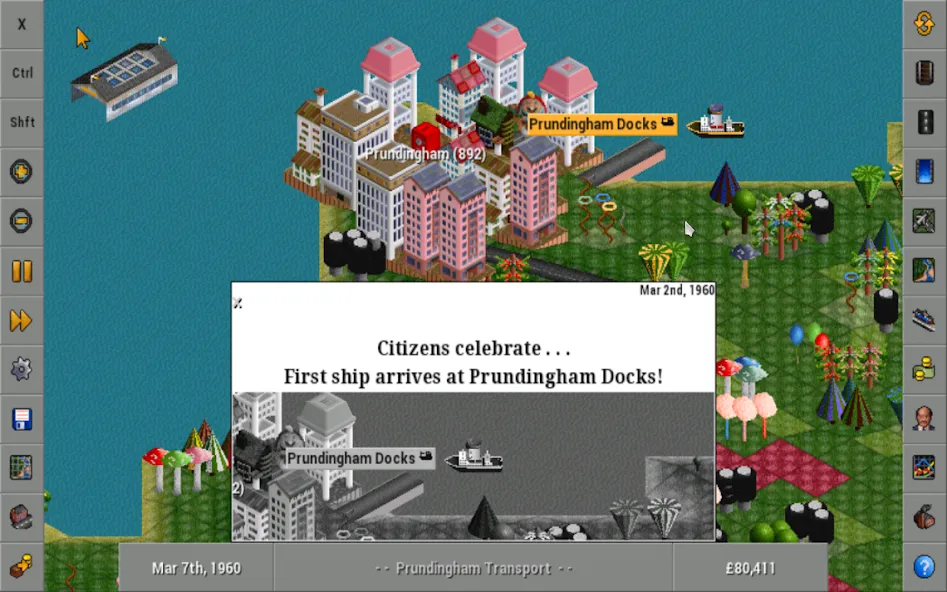 OpenTTD [MOD: безлимитные деньги и ресурсы] Screenshot 4