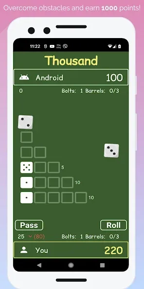 Dice Games [MOD: неограниченные броски и разблокированы уровни] Screenshot 2