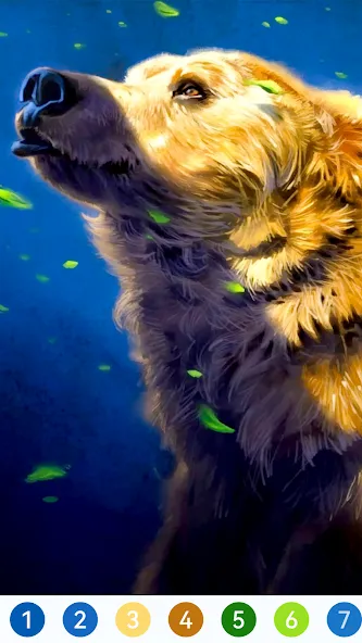 Animal Paint by Number Game [MOD: все животные и раскраски открыты] Screenshot 1