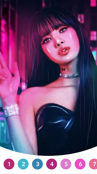 BlackPink Paint by Number [MOD: разблокированы все раскраски и уровни] Screenshot 1