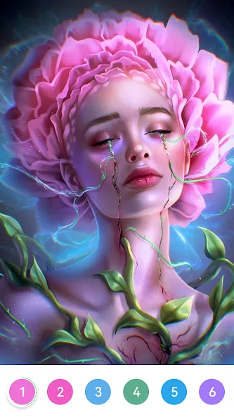 Girls Paint by Number Coloring [MOD: без рекламы и все картинки открыты] Screenshot 3