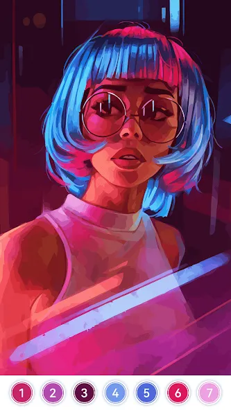 Girls Paint by Number Coloring [MOD: без рекламы и все картинки открыты] Screenshot 5