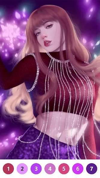 KPOP Paint by Number Coloring [MOD: без рекламы и все раскраски открыты] Screenshot 4