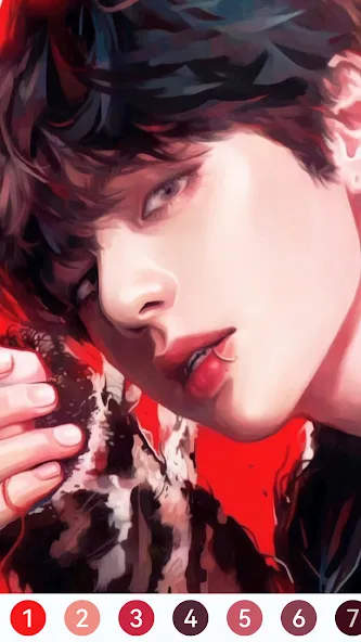 KPOP Paint by Number Coloring [MOD: без рекламы и все раскраски открыты] Screenshot 5
