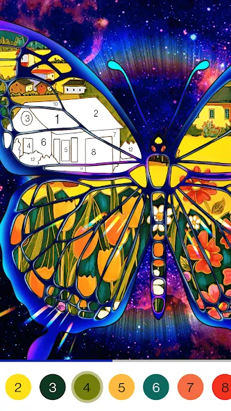 Coloring Book -Paint by Number [MOD: без рекламы и все раскраски открыты] Screenshot 4