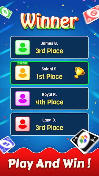 Uno - Party Card Game [MOD: безлимитные монеты и все карты открыты] Screenshot 3