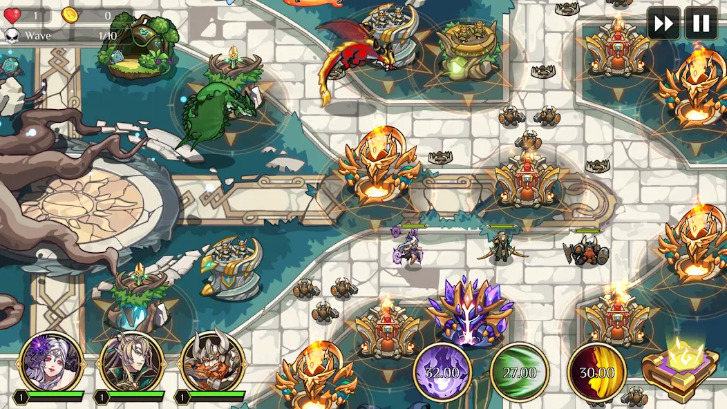 Kingdom War: Tower Defense TD [MOD: безлимитные ресурсы и все уровни] Screenshot 3