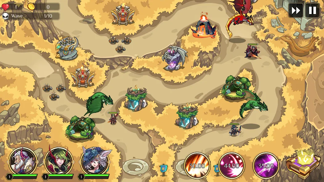 Kingdom War: Tower Defense TD [MOD: безлимитные ресурсы и все уровни] Screenshot 4